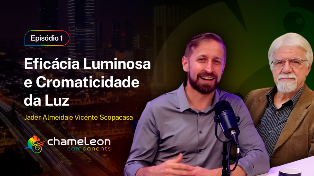 Capa de um dos cortes do Podcast da Chameleon Components